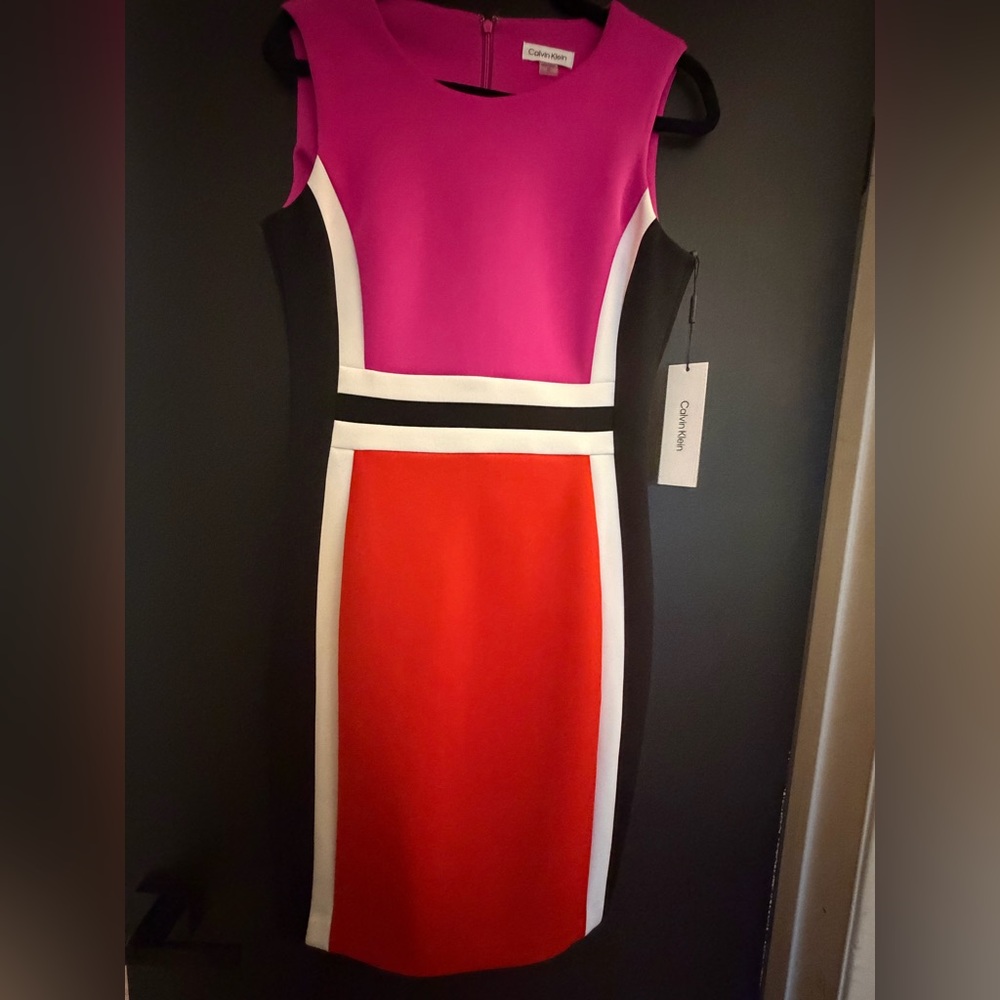 Calvin Klein Women's Color Block Sheath Dress